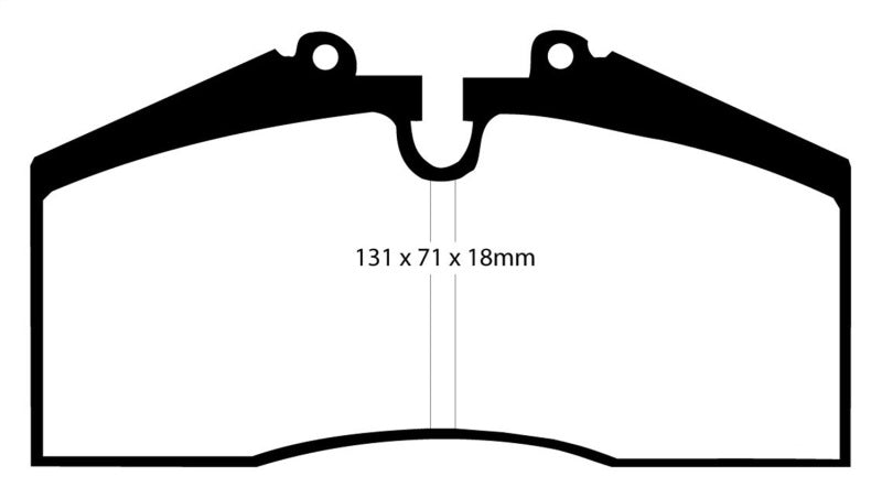 EBC 96-98 Porsche 911 (993) 3.6 Carrera 4S Yellowstuff Rear Brake Pads