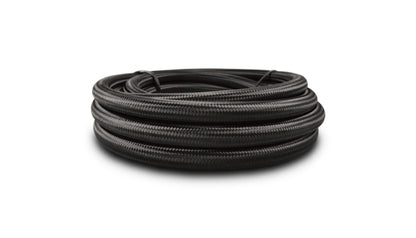 Vibrant -12 AN Black Nylon Braided Flex Hose (10 foot roll)