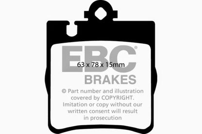 EBC 03 Mercedes-Benz C230 (W203) 2.3 Sport Yellowstuff Rear Brake Pads