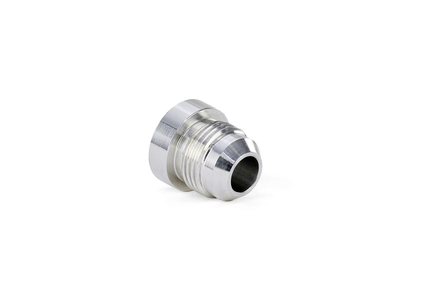 HPS Performance -8 AN Fittings Male Weld On Bung, Raw Aluminum