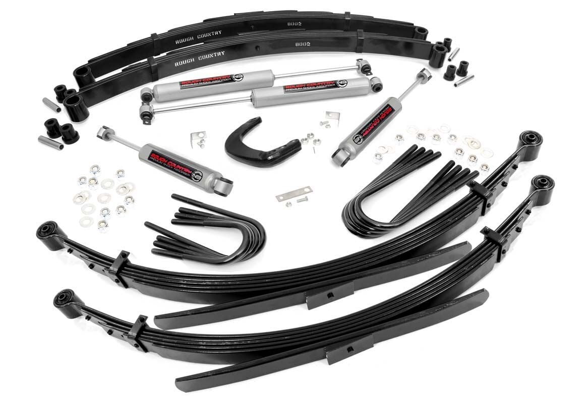4 Inch Lift Kit | 52 Inch RR Springs | Chevy/GMC 3/4-Ton Suburban 4WD (88-91)