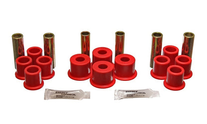 Energy Suspension 8/81-96 Ford F100/F150 2WD Red Rear Leaf Spring Bushing Set