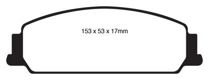 EBC 08-10 Pontiac G8 3.6 Yellowstuff Front Brake Pads