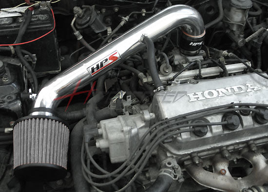 HPS Performance Air Intake Kit with Heat Shield, Blue, 827-408BL