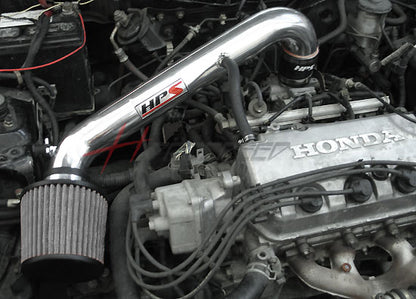 HPS Performance Air Intake Kit with Heat Shield, Blue, 827-408BL