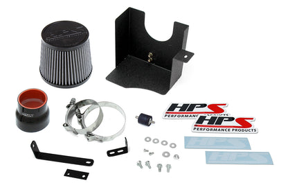 HPS Performance Air Intake Kit with Heat Shield, Blue, 827-516BL