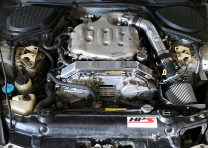 HPS Performance Air Intake Kit with Heat Shield, Polished, 827-520P