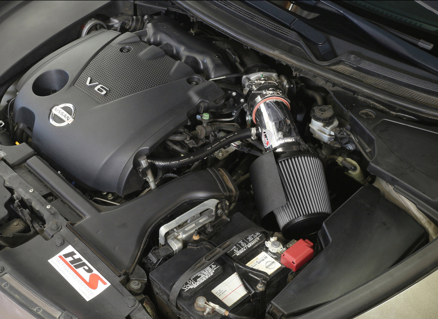 HPS Performance Air Intake Kit with Heat Shield, Blue, 827-533BL