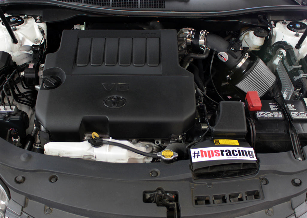 HPS Performance Air Intake Kit with Heat Shield, Black, 827-534WB
