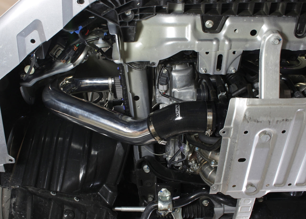 HPS Performance Air Intake Kit with Heat Shield, Polished, 827-545P