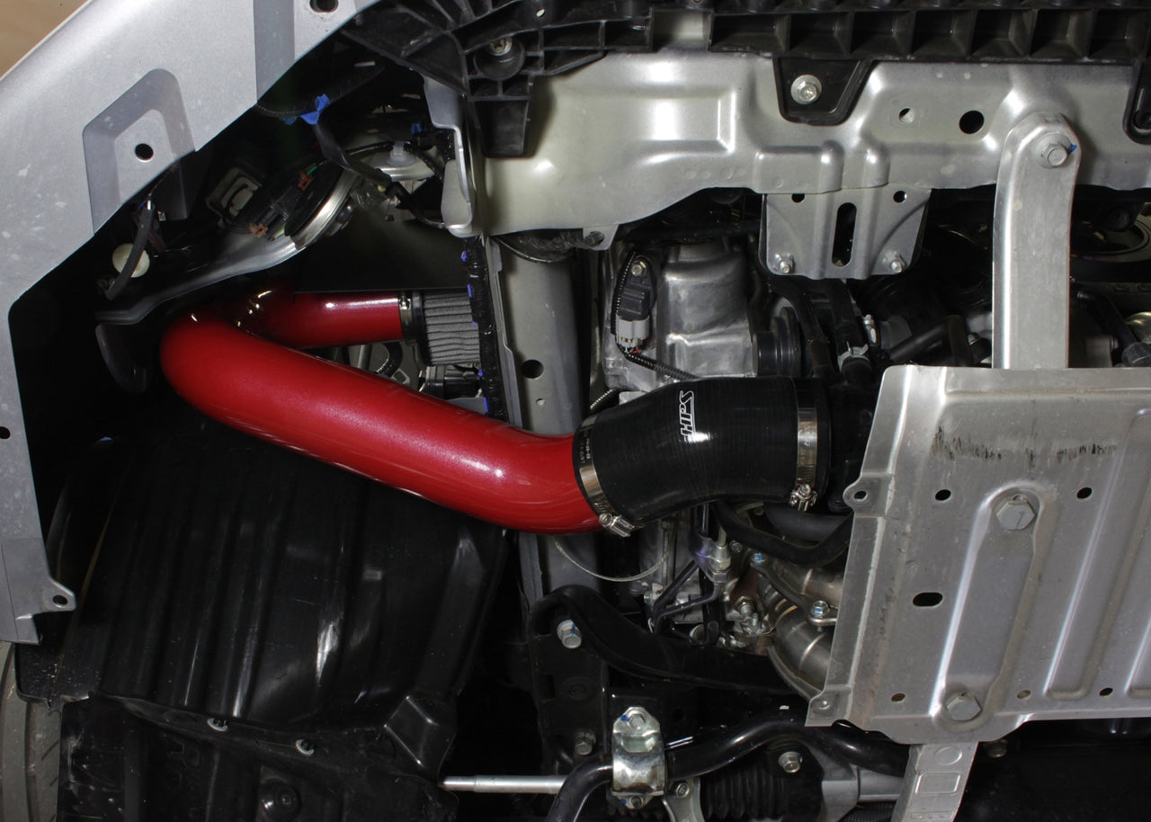 HPS Performance Air Intake Kit with Heat Shield, Red, 827-545R