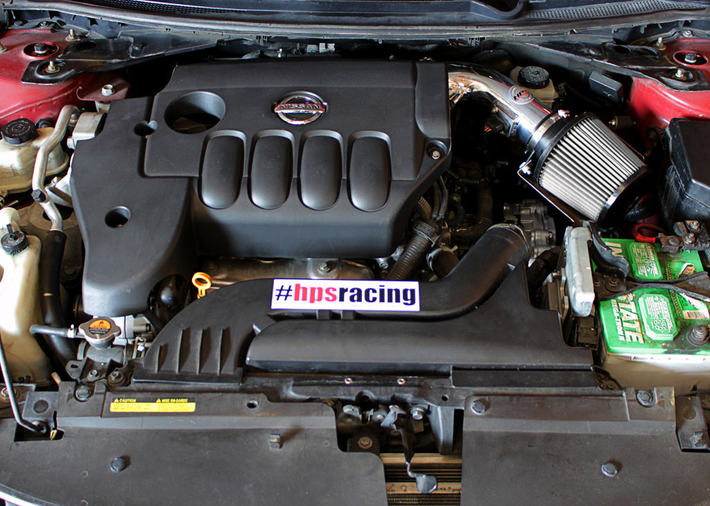 HPS Performance Air Intake Kit with Heat Shield, Polished, 827-546P