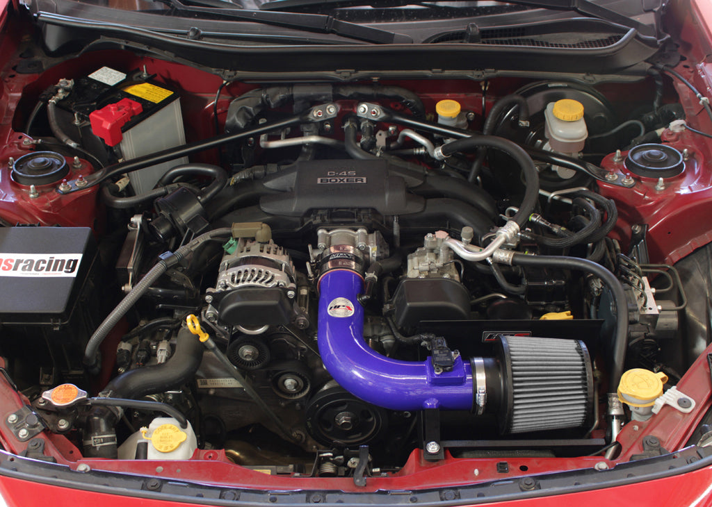 HPS Performance Air Intake Kit with Heat Shield, Blue, 827-548BL