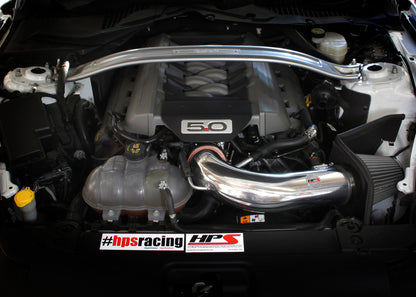 HPS Performance Air Intake Kit with Heat Shield, Black, 827-556WB