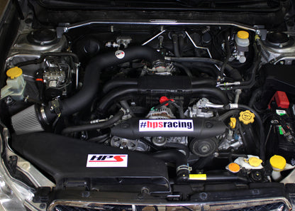 HPS Performance Air Intake Kit with Heat Shield, Black, 827-557WB