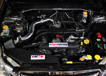 HPS Performance Air Intake Kit with Heat Shield, Blue, 827-557BL