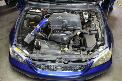 HPS Performance Air Intake Kit with Heat Shield, Blue, 827-590BL