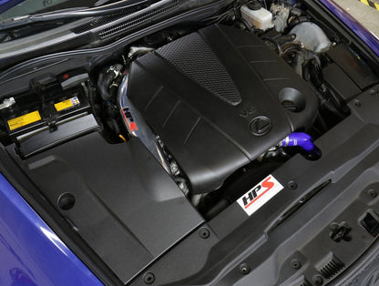 HPS Performance Air Intake Kit with Heat Shield, Polished, 827-597P