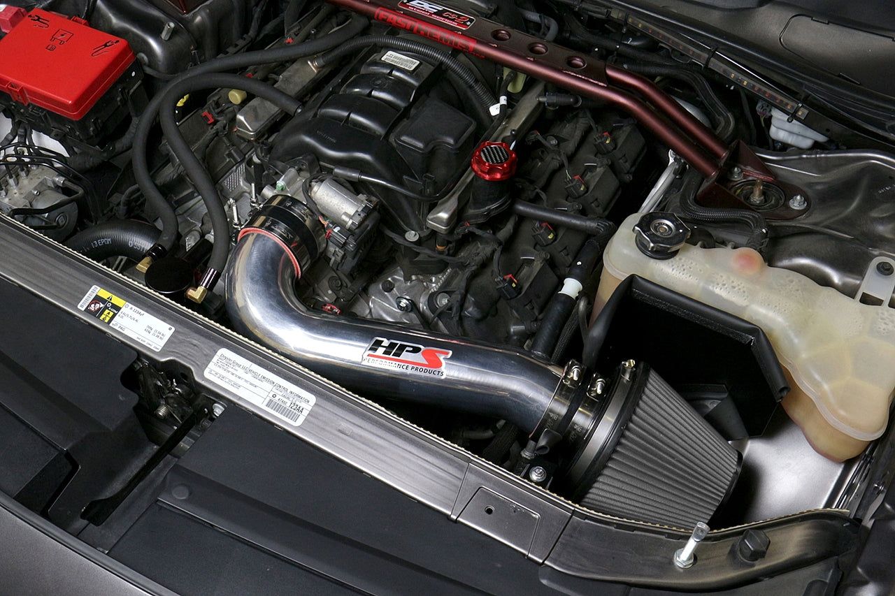 HPS Performance Air Intake Kit with Heat Shield, Black, 827-600WB