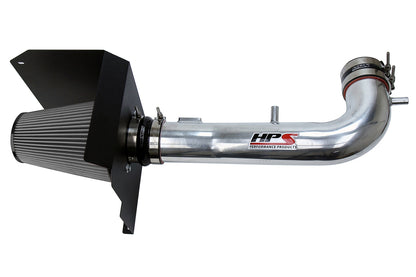 HPS Performance Air Intake Kit with Heat Shield Polished 827-603P