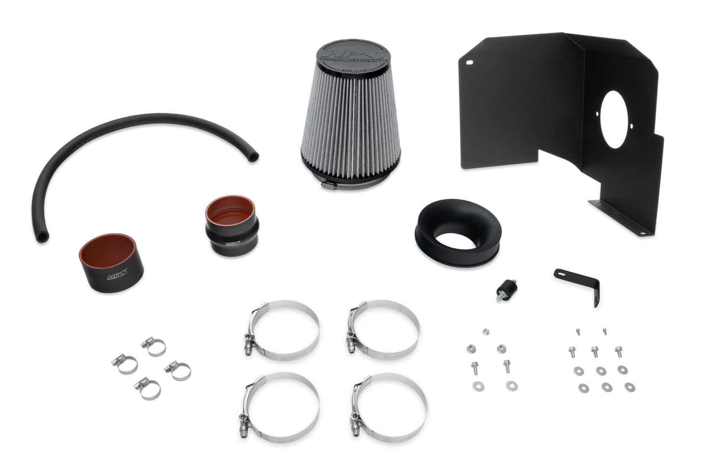 HPS Performance Air Intake Kit with Heat Shield, Blue, 827-603BL