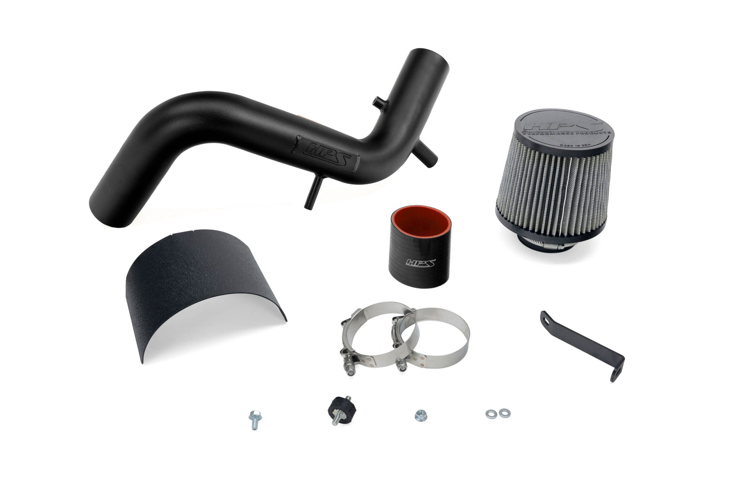 HPS Performance Air Intake Kit, Black, 827-605WB