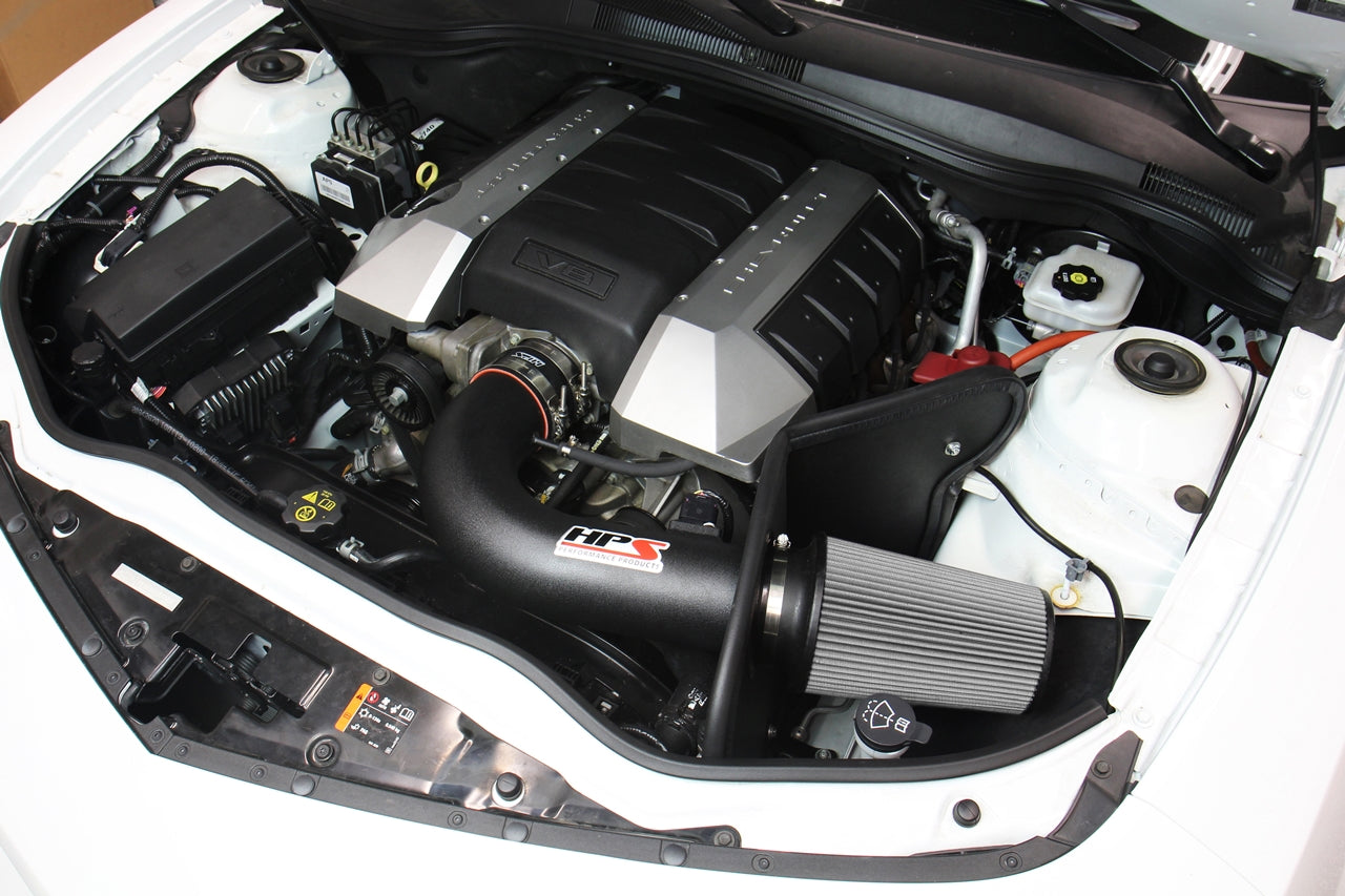 HPS Performance Air Intake Kit with Heat Shield, Black, 827-607WB