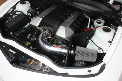 HPS Performance Air Intake Kit with Heat Shield, Polished, 827-607P
