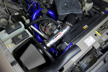 HPS Performance Air Intake Kit with Heat Shield, Blue, 827-611BL