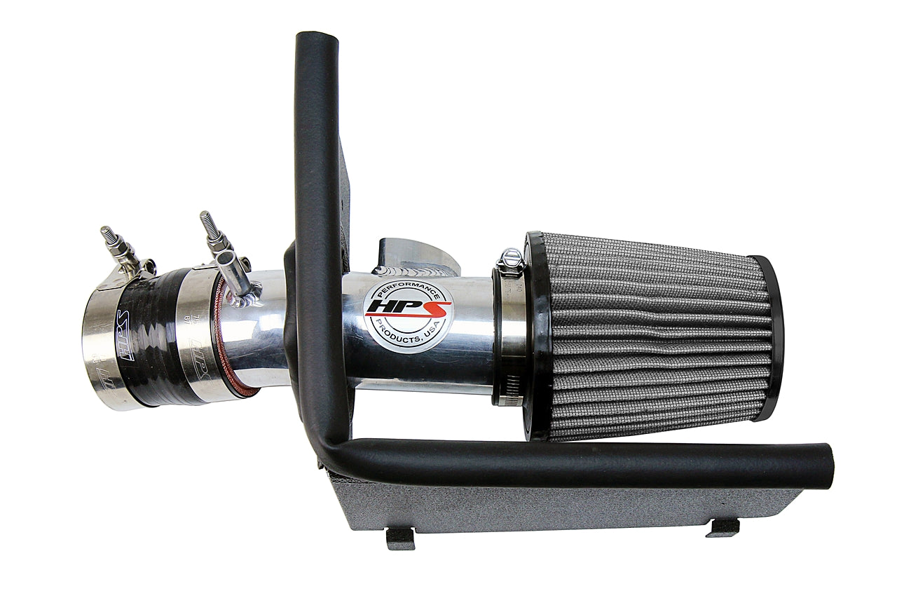 HPS Performance Air Intake Kit with Heat Shield Polished 827-613P