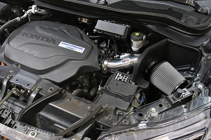 HPS Performance Air Intake Kit with Heat Shield, Polished, 827-621P