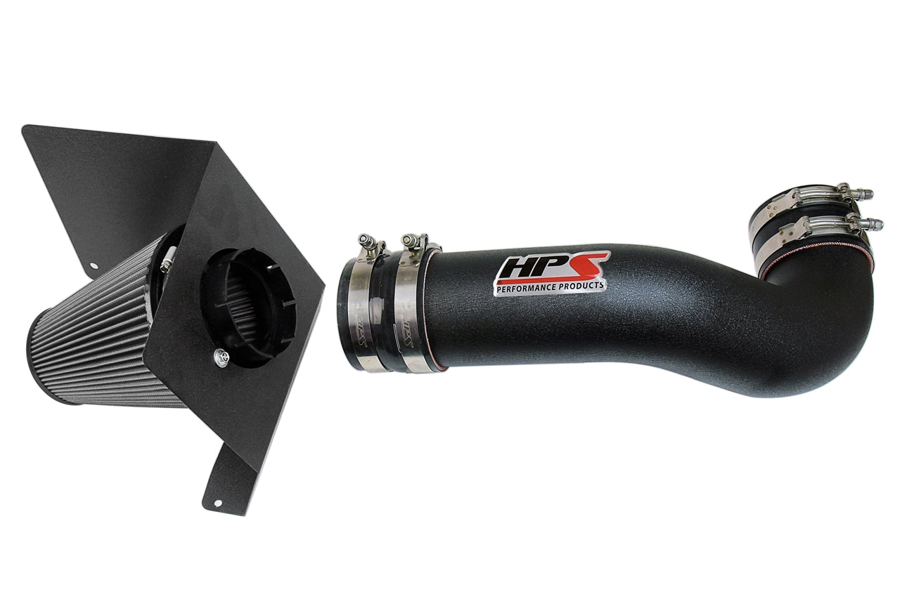 HPS Performance Air Intake Kit with Heat Shield Black 827-622WB