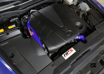 HPS Performance Air Intake Kit with Heat Shield, Blue, 827-623BL