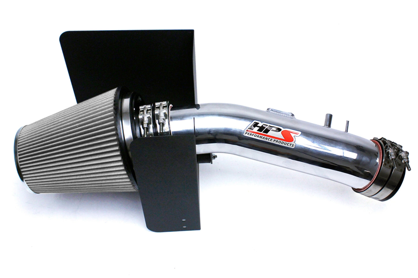 HPS Performance Air Intake Kit with Heat Shield Polished 827-629P