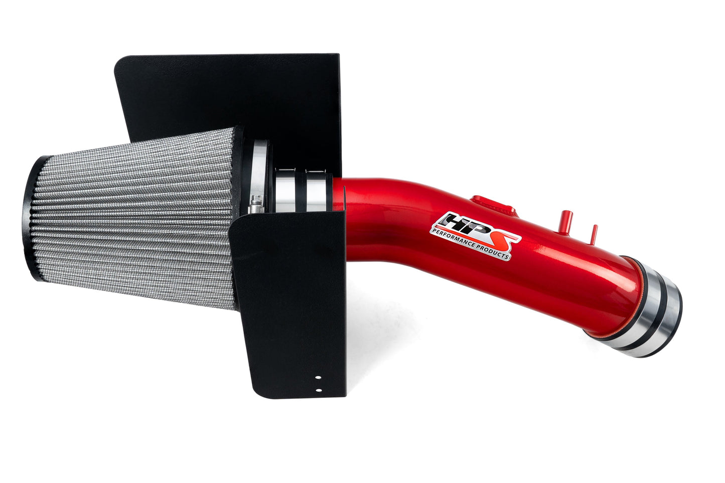 HPS Performance Air Intake Kit with Heat Shield Red 827-629R