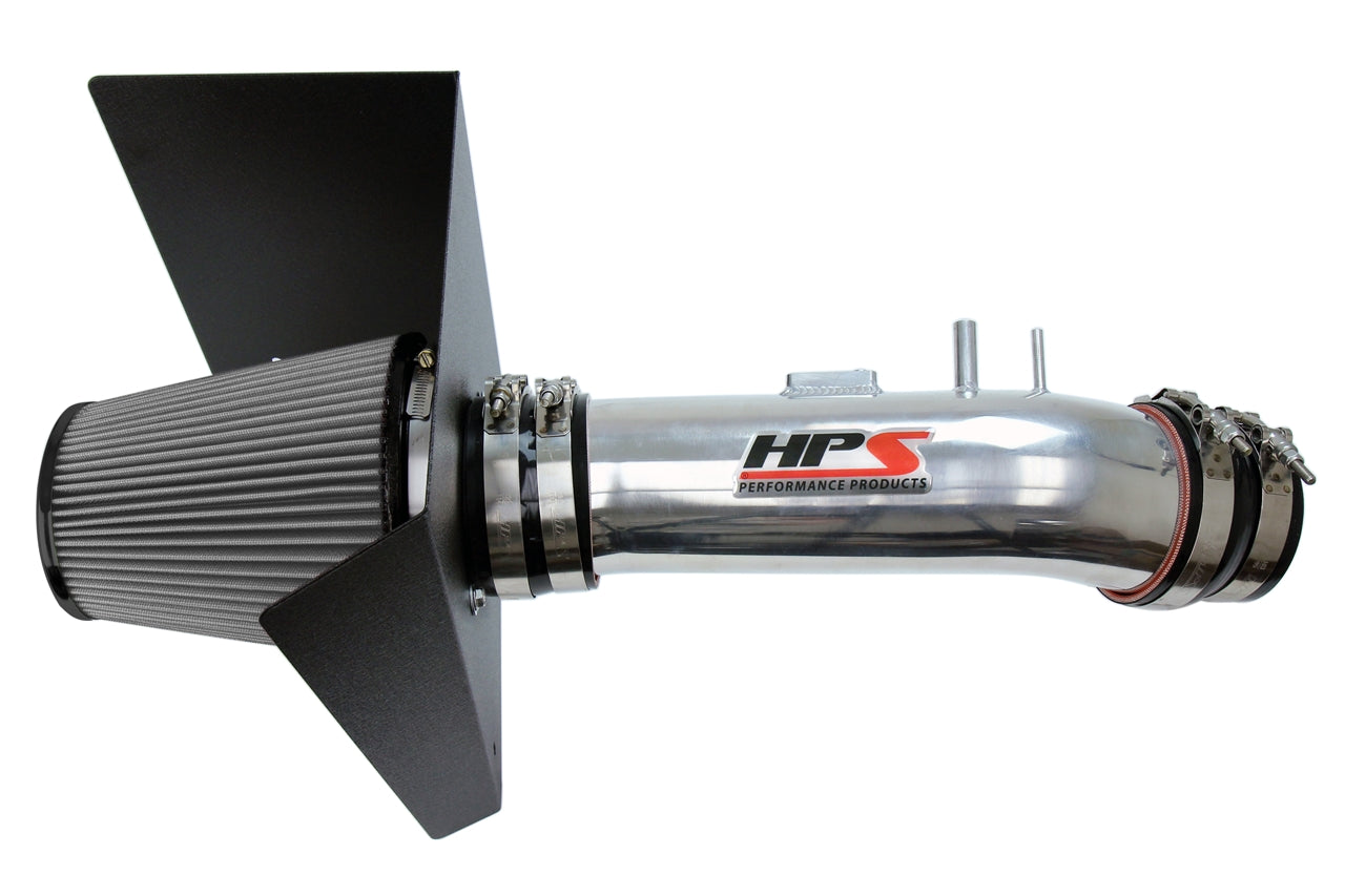 HPS Performance Air Intake Kit with Heat Shield Polished 827-630P