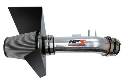 HPS Performance Air Intake Kit with Heat Shield Polished 827-630P