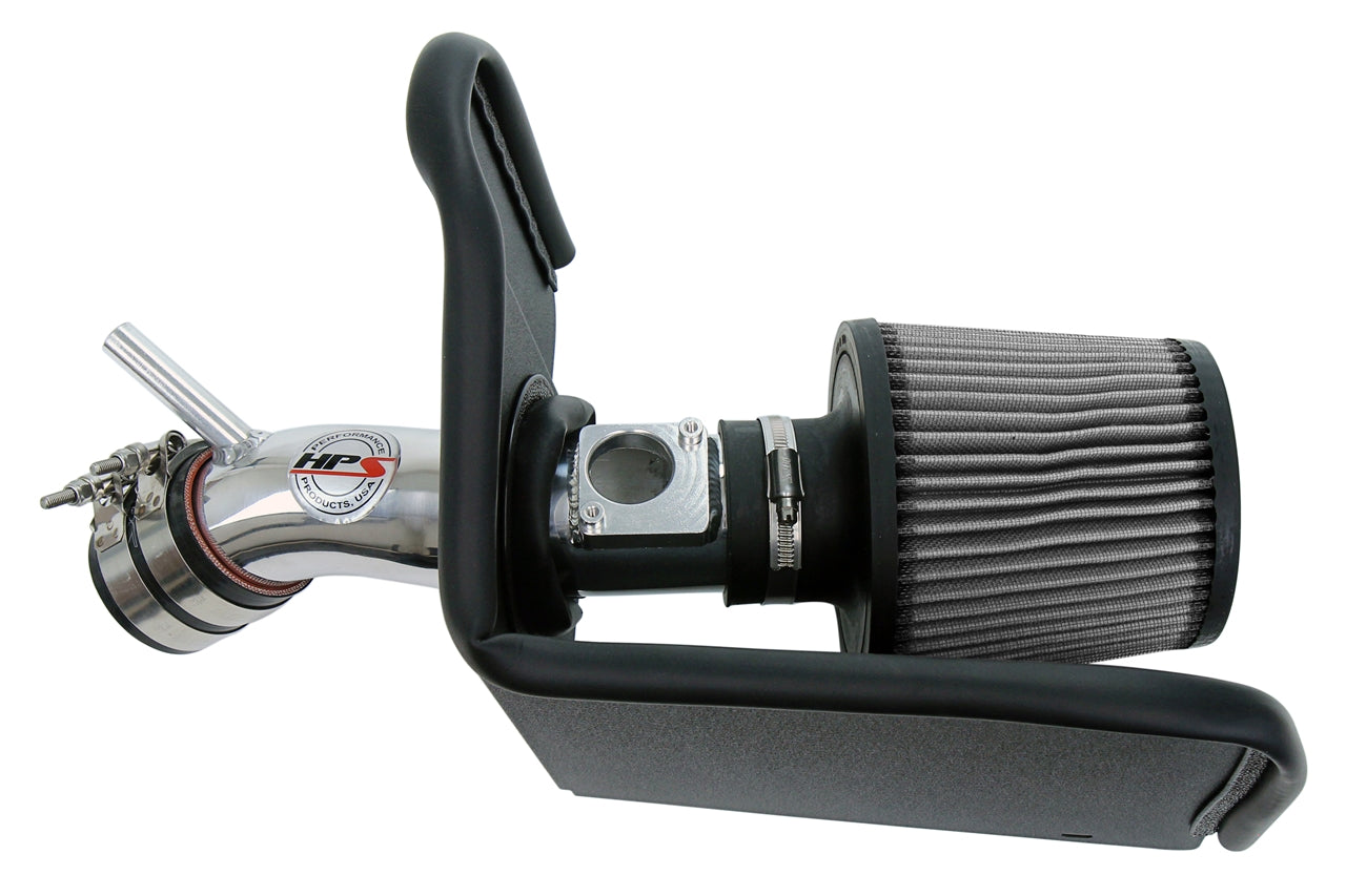 HPS Performance Air Intake Kit with Heat Shield Polished 827-631P
