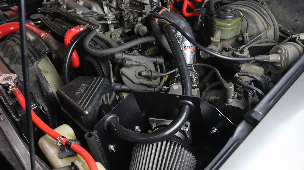 HPS Performance Air Intake Kit with Heat Shield, Blue, 827-636BL