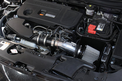 HPS Performance Air Intake Kit with Heat Shield, Red, 827-656R