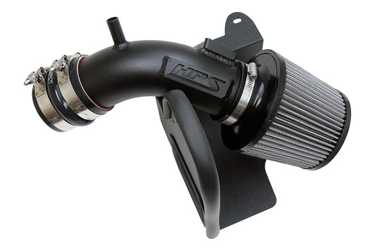 HPS Performance Air Intake Kit with Heat Shield Black 827-665WB