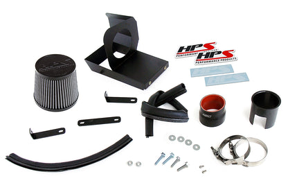 HPS Performance Air Intake Kit with Heat Shield, Blue, 827-675BL