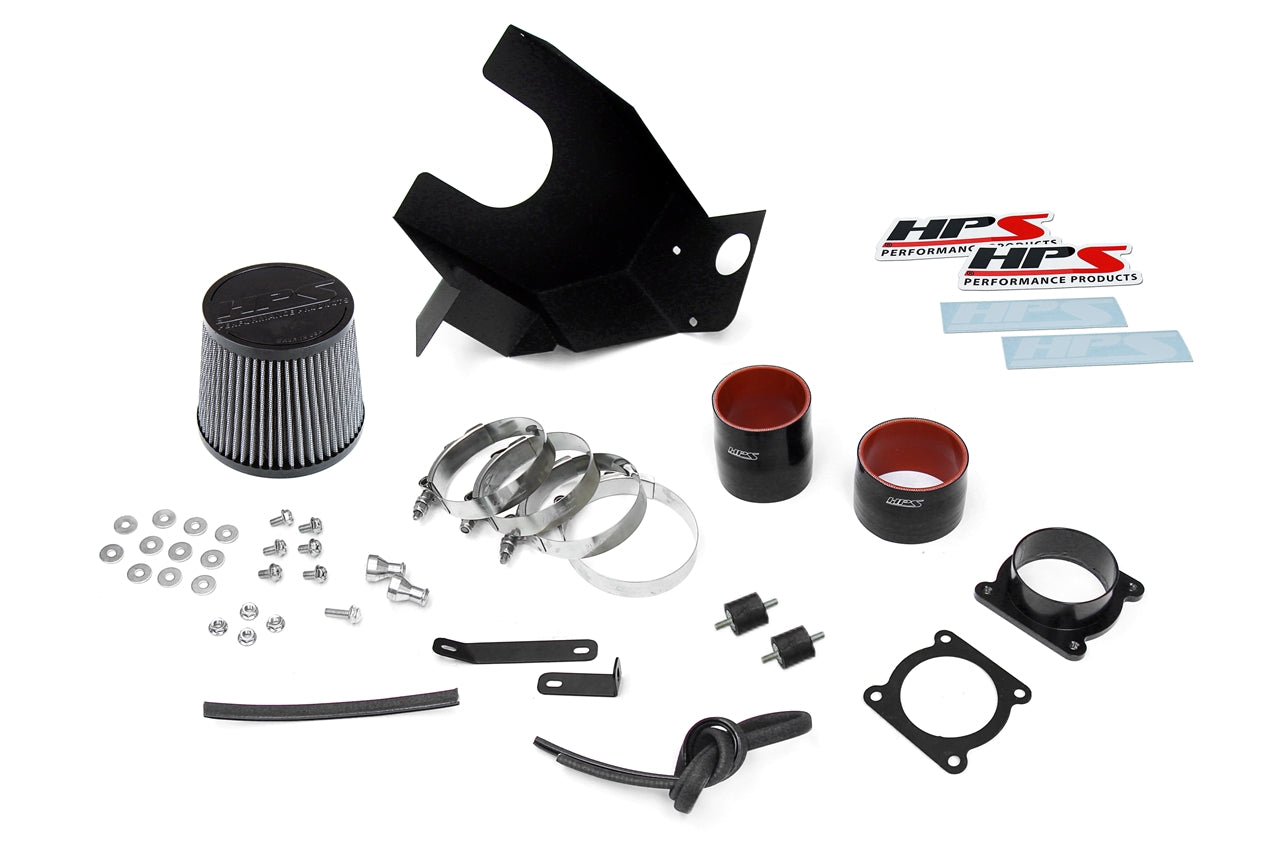 HPS Performance Air Intake Kit with Heat Shield, Blue, 827-679BL