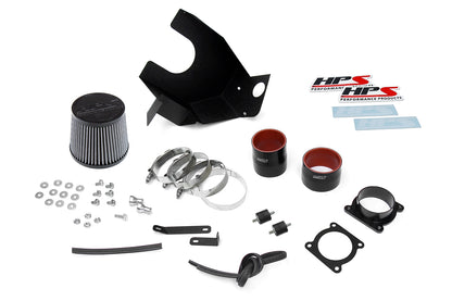 HPS Performance Air Intake Kit with Heat Shield, Blue, 827-679BL