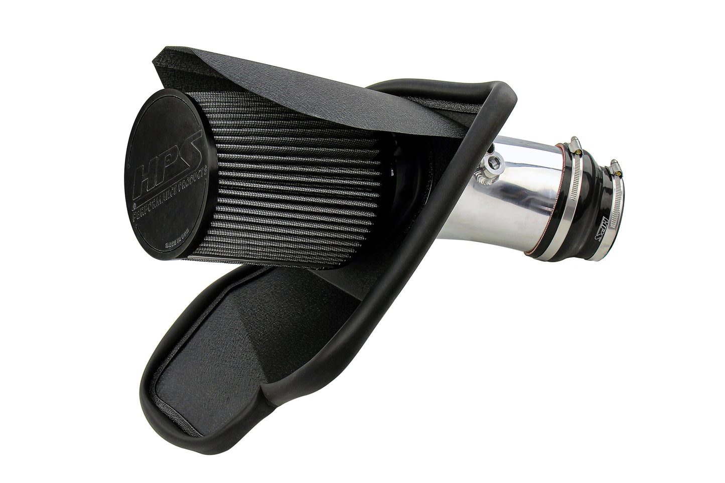 HPS Performance Air Intake Kit with Heat Shield, Polished, 827-681P