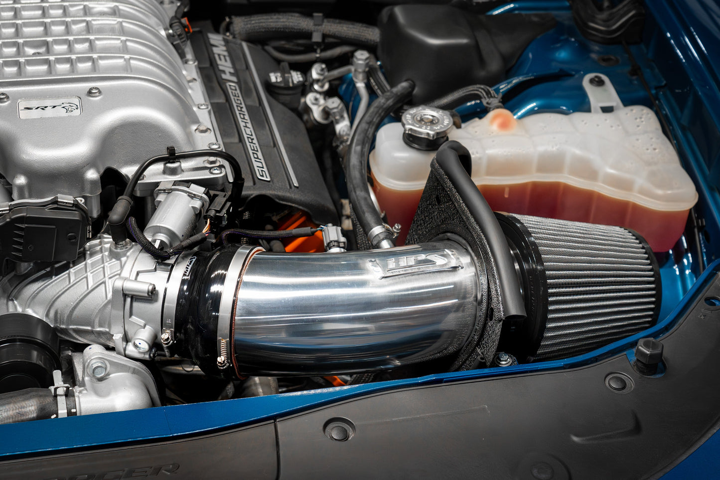HPS Performance Air Intake Kit with Heat Shield, Polished, 827-681P