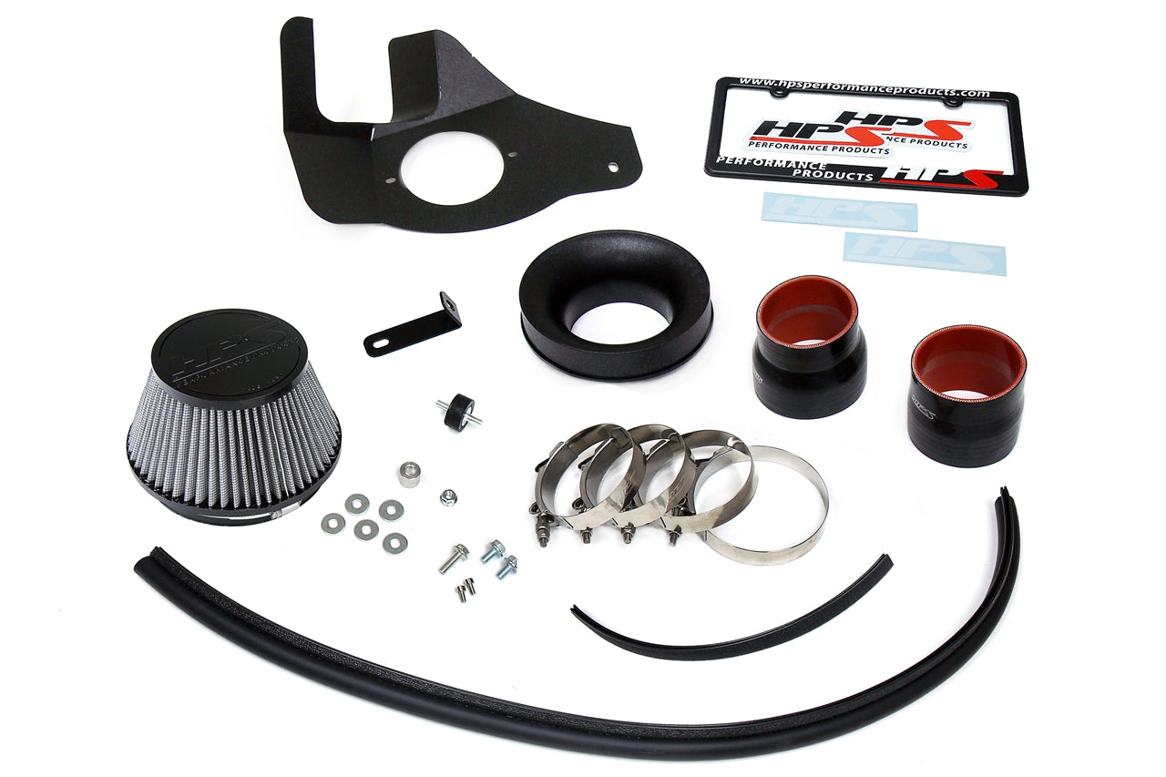 HPS Performance Air Intake Kit with Heat Shield, Blue, 827-682BL