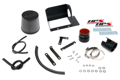 HPS Performance Air Intake Kit with Heat Shield, Blue, 827-686BL