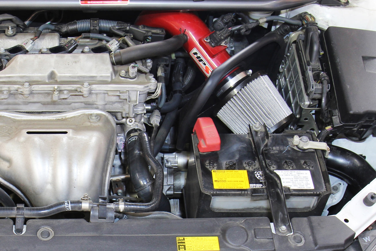 HPS Performance Air Intake Kit with Heat Shield, Polished, 827-687P