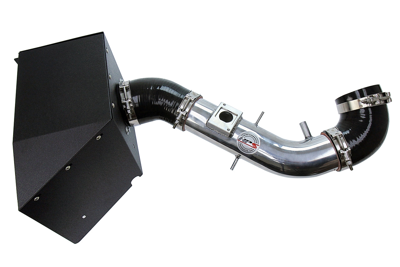 HPS Performance Air Intake Kit with Heat Shield, Polished, 827-690P